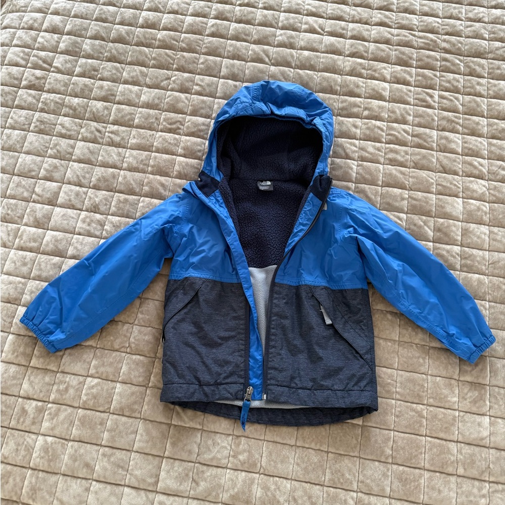 The North Face Black and Blue Fleece Jacket